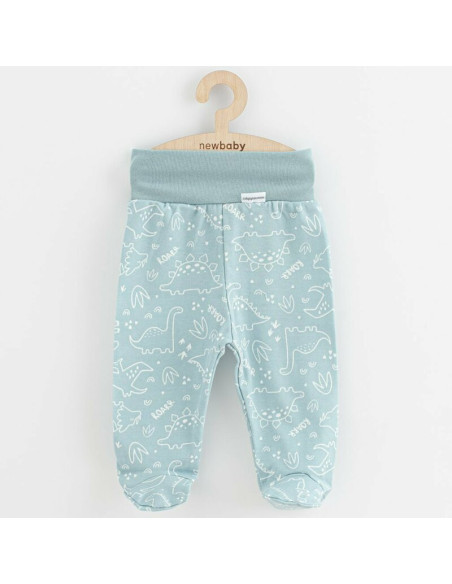 BN-58558,Set 3 piese, New Baby, Classic II, Include 3 perechi de pantalonasi cu botosei, Marime 56, Din bumbac 100%, Blue