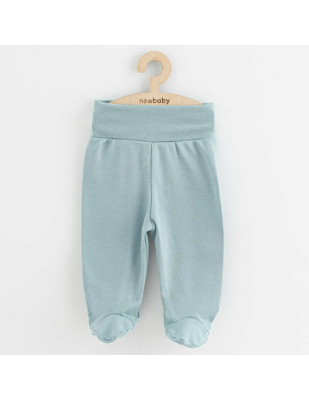 BN-58558,Set 3 piese, New Baby, Classic II, Include 3 perechi de pantalonasi cu botosei, Marime 56, Din bumbac 100%, Blue