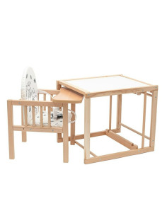 BN-57824,Scaun de masa, New Baby, 2 in 1, Transformabil in masuta si scaun, Din lemn, Inaltime 93 cm, Jerry 2