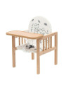 BN-57824,Scaun de masa, New Baby, 2 in 1, Transformabil in masuta si scaun, Din lemn, Inaltime 93 cm, Jerry