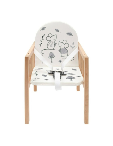 BN-57824,Scaun de masa, New Baby, 2 in 1, Transformabil in masuta si scaun, Din lemn, Inaltime 93 cm, Jerry