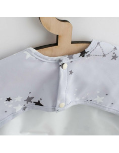 BN-50137,Baveta impermeabila cu maneci, New Baby, 45x36 cm, Stars 2