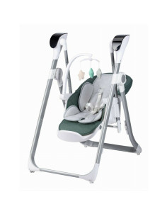 BN-82436,Scaun de masa si balansoar, FreeON, Oli Deluxe, 2 in 1, Transformabil, Multifunctional, Cu melodii de leagan, 0 luni+,  2