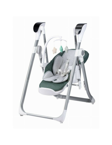 BN-82436,Scaun de masa si balansoar, FreeON, Oli Deluxe, 2 in 1, Transformabil, Multifunctional, Cu melodii de leagan, 0 luni+, 