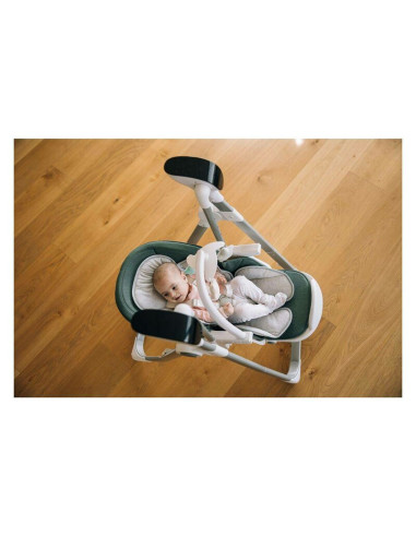 BN-82436,Scaun de masa si balansoar, FreeON, Oli Deluxe, 2 in 1, Transformabil, Multifunctional, Cu melodii de leagan, 0 luni+, 