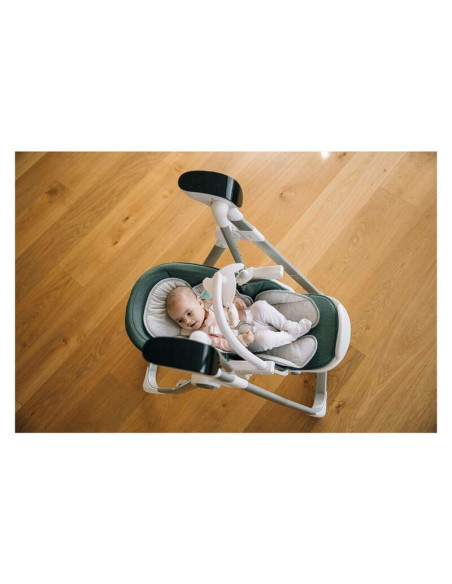 BN-82436,Scaun de masa si balansoar, FreeON, Oli Deluxe, 2 in 1, Transformabil, Multifunctional, Cu melodii de leagan, 0 luni+, 