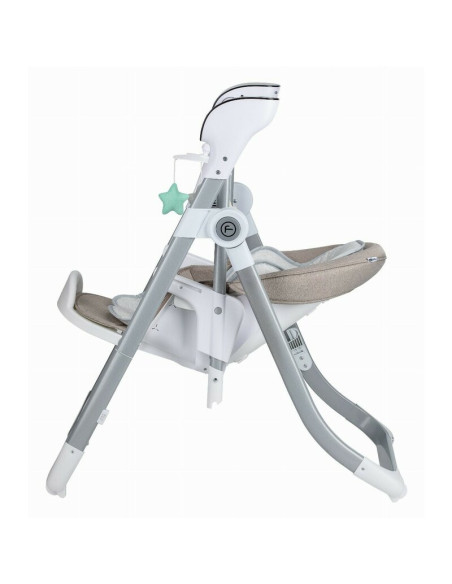 BN-82443,Scaun de masa si balansoar, FreeON, Oli Deluxe, 2 in 1, Transformabil, Multifunctional, Cu melodii de leagan, 0 luni+, 