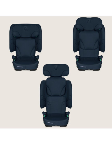 BN-LO-ORIN_I-SIZE_BLUE_NAVY,Scaun auto pliabil, Lionelo, Orin, i-Size, 100-150 cm, Tetiera reglabila in 14 pozitii, Spatar in 4 