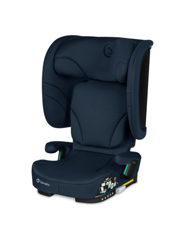 BN-LO-ORIN_I-SIZE_BLUE_NAVY,Scaun auto pliabil, Lionelo, Orin, i-Size, 100-150 cm, Tetiera reglabila in 14 pozitii, Spatar in 4 
