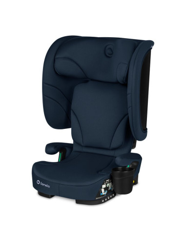 BN-LO-ORIN_I-SIZE_BLUE_NAVY,Scaun auto pliabil, Lionelo, Orin, i-Size, 100-150 cm, Tetiera reglabila in 14 pozitii, Spatar in 4 