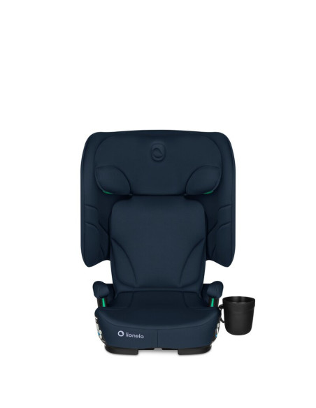 BN-LO-ORIN_I-SIZE_BLUE_NAVY,Scaun auto pliabil, Lionelo, Orin, i-Size, 100-150 cm, Tetiera reglabila in 14 pozitii, Spatar in 4 