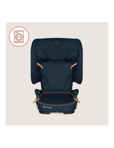 BN-LO-ORIN_I-SIZE_BLUE_NAVY,Scaun auto pliabil, Lionelo, Orin, i-Size, 100-150 cm, Tetiera reglabila in 14 pozitii, Spatar in 4 