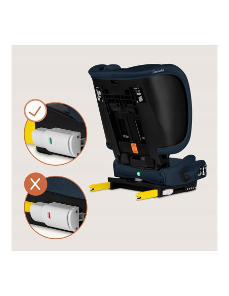 BN-LO-ORIN_I-SIZE_BLUE_NAVY,Scaun auto pliabil, Lionelo, Orin, i-Size, 100-150 cm, Tetiera reglabila in 14 pozitii, Spatar in 4 