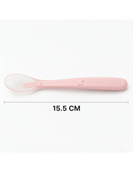 BN-BL231,Lingurita, Bocioland, Din silicon, 6 luni+, Pink