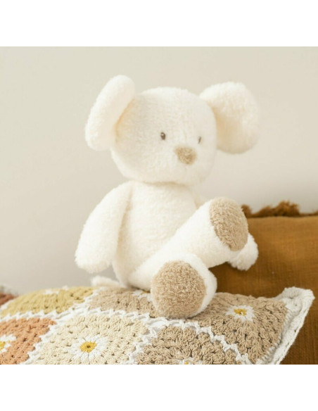 BN-856027,Jucarie plus bebelusi, Nattou, Cuddly Mouse, 24 cm, Material moale si pufos, Stimuleaza simtul tactil si motricitatea 