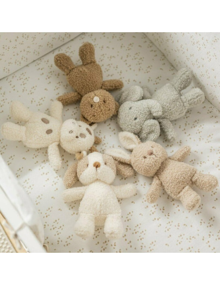 BN-856317,Jucarie plus bebelusi, Nattou, Baby Dog, 24 cm, Material moale si pufos, Prieten de joaca si mangaiere, Stimuleaza sim