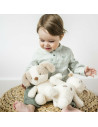 BN-856317,Jucarie plus bebelusi, Nattou, Baby Dog, 24 cm, Material moale si pufos, Prieten de joaca si mangaiere, Stimuleaza sim