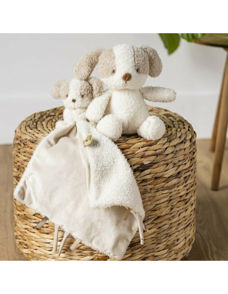 BN-856317,Jucarie plus bebelusi, Nattou, Baby Dog, 24 cm, Material moale si pufos, Prieten de joaca si mangaiere, Stimuleaza sim