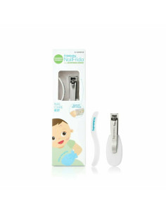 BN-FRI45,Set ingrijire unghii bebelusi, FridaBaby, Unghiera cu protectie, Lama curbata pentru taiere lina, Pila S pentru netezir