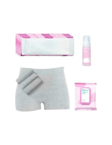 BN-FRIPKGYRG,Set postnatal pentru maternitate, Frida Mom, Must Have, 4 bucati chiloti postpartum, 4 tampoane Ice Maxi, 24 tampoa