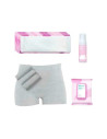 BN-FRIPKGYRG,Set postnatal pentru maternitate, Frida Mom, Must Have, 4 bucati chiloti postpartum, 4 tampoane Ice Maxi, 24 tampoa
