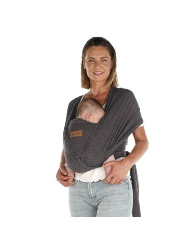 BN-8420421087428,Wrap bebe, Jane, Cocoon, Ergonomic, De la nastere pana la 20 Kg, Cu multiple pozitii de purtare, Grey Land