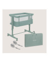 BN-LO-AURORA_GREEN_SAGE,Patut co-sleeper, Lionelo, Aurora, 3 in 1, Cu leganare si setare unghiulara, Saltea cu densitate T25 si 