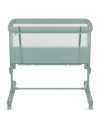BN-LO-AURORA_GREEN_SAGE,Patut co-sleeper, Lionelo, Aurora, 3 in 1, Cu leganare si setare unghiulara, Saltea cu densitate T25 si 