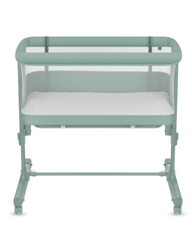 BN-LO-AURORA_GREEN_SAGE,Patut co-sleeper, Lionelo, Aurora, 3 in 1, Cu leganare si setare unghiulara, Saltea cu densitate T25 si 