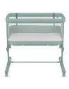 BN-LO-AURORA_GREEN_SAGE,Patut co-sleeper, Lionelo, Aurora, 3 in 1, Cu leganare si setare unghiulara, Saltea cu densitate T25 si 
