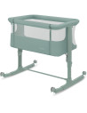 BN-LO-AURORA_GREEN_SAGE,Patut co-sleeper, Lionelo, Aurora, 3 in 1, Cu leganare si setare unghiulara, Saltea cu densitate T25 si 