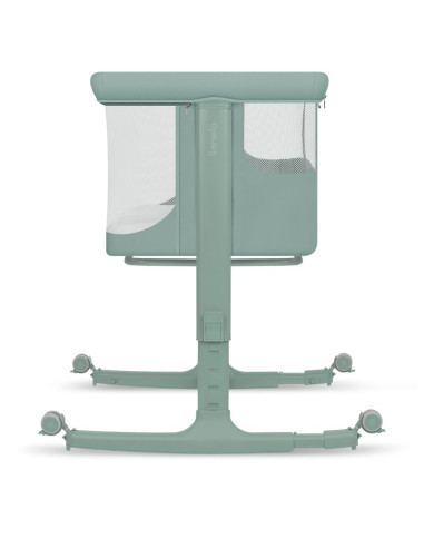 BN-LO-AURORA_GREEN_SAGE,Patut co-sleeper, Lionelo, Aurora, 3 in 1, Cu leganare si setare unghiulara, Saltea cu densitate T25 si 