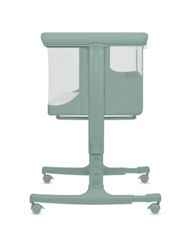 BN-LO-AURORA_GREEN_SAGE,Patut co-sleeper, Lionelo, Aurora, 3 in 1, Cu leganare si setare unghiulara, Saltea cu densitate T25 si 