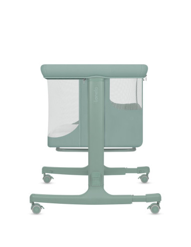 BN-LO-AURORA_GREEN_SAGE,Patut co-sleeper, Lionelo, Aurora, 3 in 1, Cu leganare si setare unghiulara, Saltea cu densitate T25 si 