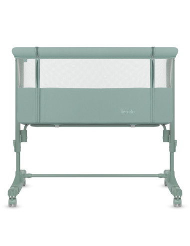 BN-LO-AURORA_GREEN_SAGE,Patut co-sleeper, Lionelo, Aurora, 3 in 1, Cu leganare si setare unghiulara, Saltea cu densitate T25 si 