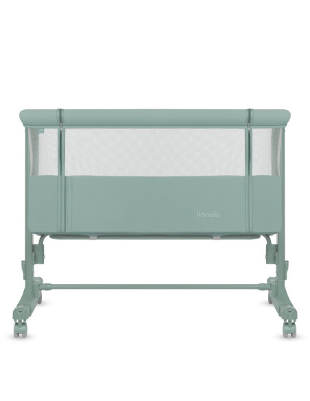 BN-LO-AURORA_GREEN_SAGE,Patut co-sleeper, Lionelo, Aurora, 3 in 1, Cu leganare si setare unghiulara, Saltea cu densitate T25 si 