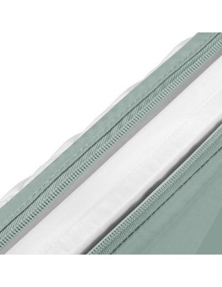 BN-LO-AURORA_GREEN_SAGE,Patut co-sleeper, Lionelo, Aurora, 3 in 1, Cu leganare si setare unghiulara, Saltea cu densitate T25 si 