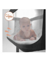 BN-LO-AURORA_GREEN_SAGE,Patut co-sleeper, Lionelo, Aurora, 3 in 1, Cu leganare si setare unghiulara, Saltea cu densitate T25 si 