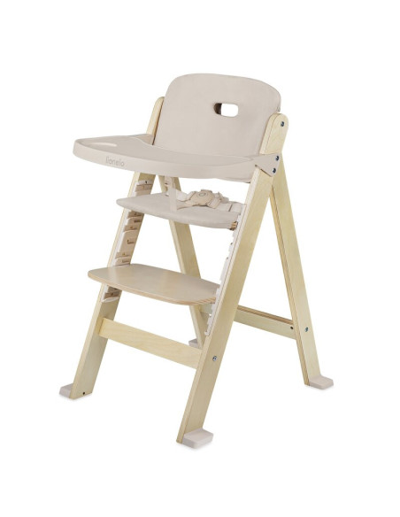 BN-LO-FLORIS_BEIGE_NATURAL,Scaun de masa, Lionelo, Floris, 3 in 1, Din Lemn, Transformabil, Reglabil pe inaltime in 4 pozitii, S