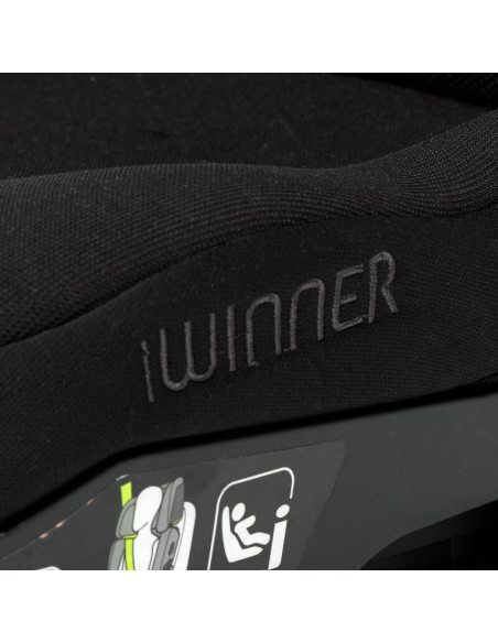 BN-8420421094310,Scaun auto, Jane, iWinner, I-Size, 100-150 cm, 4-12 ani, Cu isofix, Conform cu ECE R129, Design sport, Matt Bla