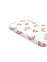 BN-6426972032124,Cearceaf cu elastic, MimiNu, Pentru pat 160x80 cm, Din bumbac certificat Oeko Tex Standard 100, Design, Betty