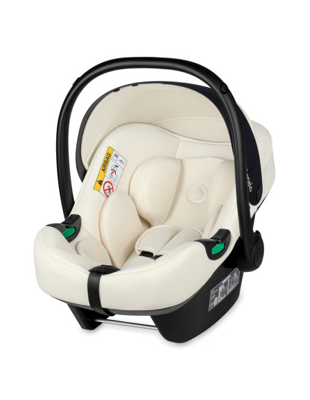 BN-LO-ASTRID_I-SIZE_BEIGE_CREAM,Scoica auto, Lionelo, i-Size Astrid, 0-13 Kg, 40-87 cm, Cu maner si capotina reglabile, Cu prote