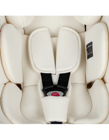 BN-LO-ASTRID_I-SIZE_BEIGE_CREAM,Scoica auto, Lionelo, i-Size Astrid, 0-13 Kg, 40-87 cm, Cu maner si capotina reglabile, Cu prote