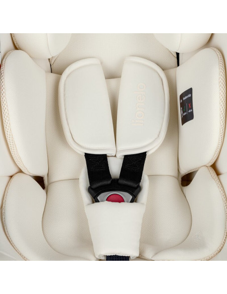 BN-LO-ASTRID_I-SIZE_BEIGE_CREAM,Scoica auto, Lionelo, i-Size Astrid, 0-13 Kg, 40-87 cm, Cu maner si capotina reglabile, Cu prote