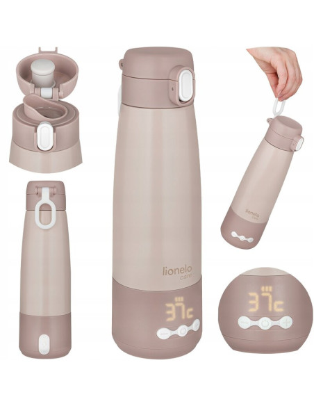 BN-LOC-THERMUP_BOTTLE,Termos inteligent cu incalzire, Lionelo, ThermUp Bottle, Incalzeste in 3.5 min, Mentine temperatura pana l