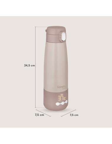 BN-LOC-THERMUP_BOTTLE,Termos inteligent cu incalzire, Lionelo, ThermUp Bottle, Incalzeste in 3.5 min, Mentine temperatura pana l