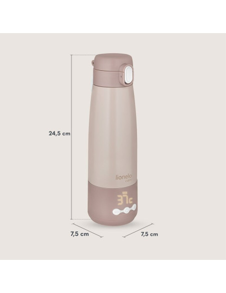 BN-LOC-THERMUP_BOTTLE,Termos inteligent cu incalzire, Lionelo, ThermUp Bottle, Incalzeste in 3.5 min, Mentine temperatura pana l