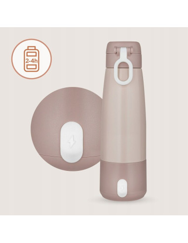 BN-LOC-THERMUP_BOTTLE,Termos inteligent cu incalzire, Lionelo, ThermUp Bottle, Incalzeste in 3.5 min, Mentine temperatura pana l