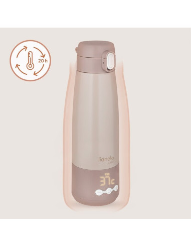 BN-LOC-THERMUP_BOTTLE,Termos inteligent cu incalzire, Lionelo, ThermUp Bottle, Incalzeste in 3.5 min, Mentine temperatura pana l