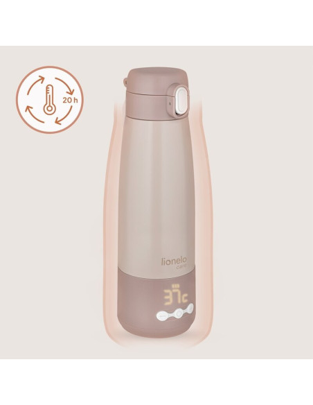 BN-LOC-THERMUP_BOTTLE,Termos inteligent cu incalzire, Lionelo, ThermUp Bottle, Incalzeste in 3.5 min, Mentine temperatura pana l